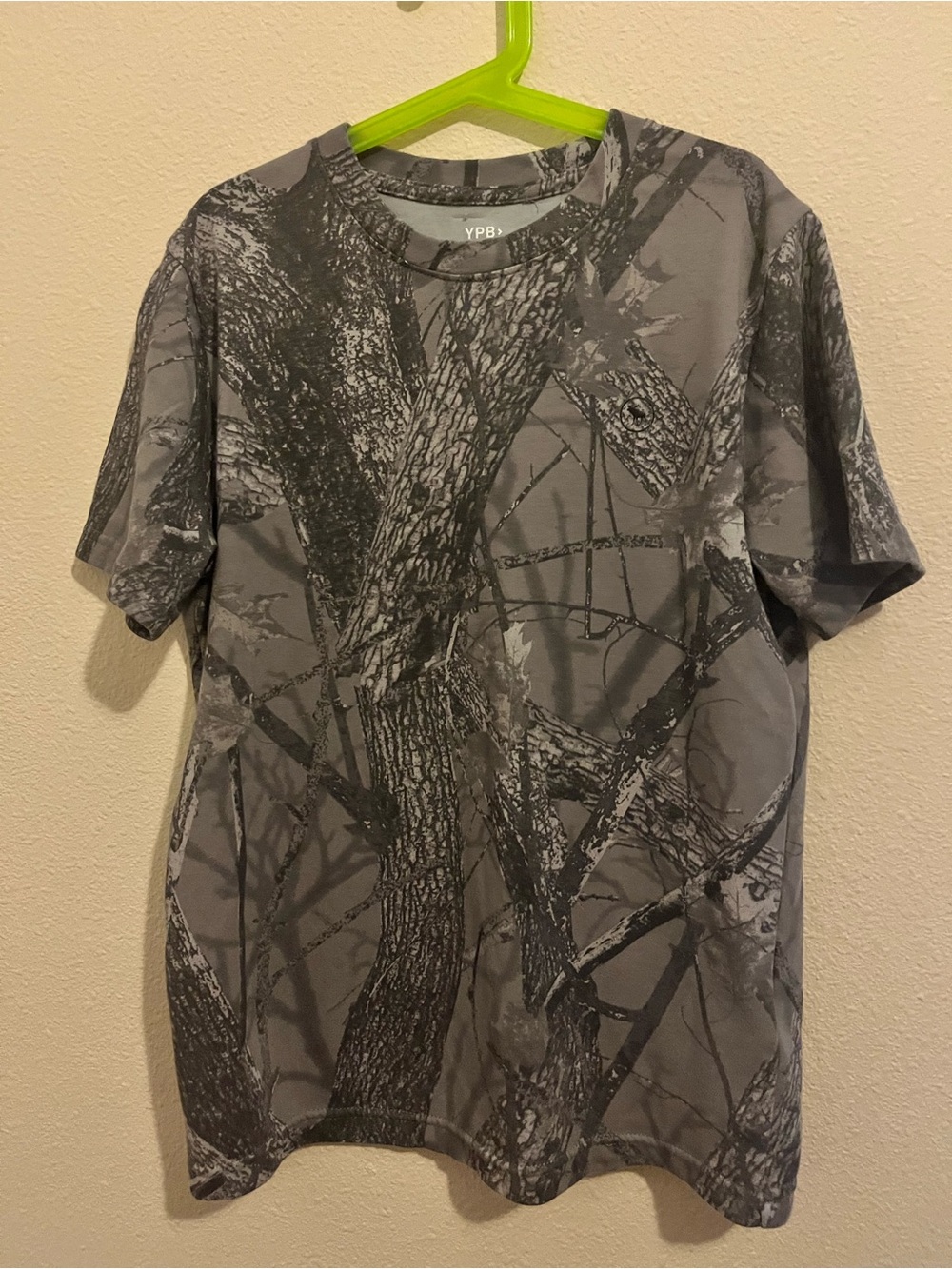 abercrombie kids Gray Tree-Camo Short Sleeve Tee